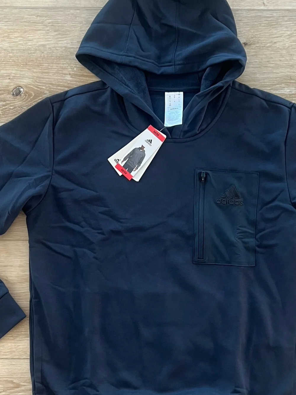 NWT Adidas M Pocket Hoodie - Navy